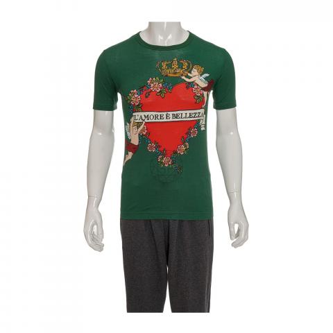 Sell Dolce & Gabbana Green L'amore E Bellezza T-shirt - Green